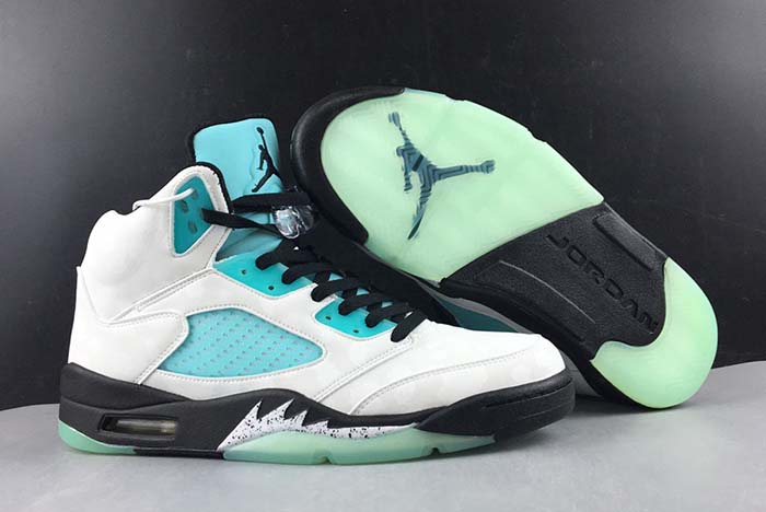 air jordan retro 5 islandgreen cn2932-100