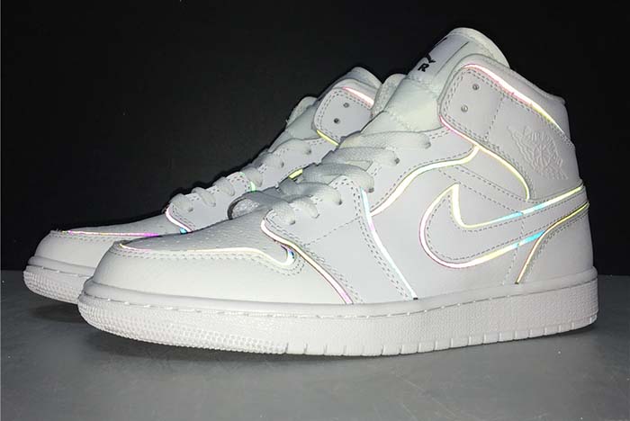 air jordan 1 mid se wmns 3m reflective ck6587-100