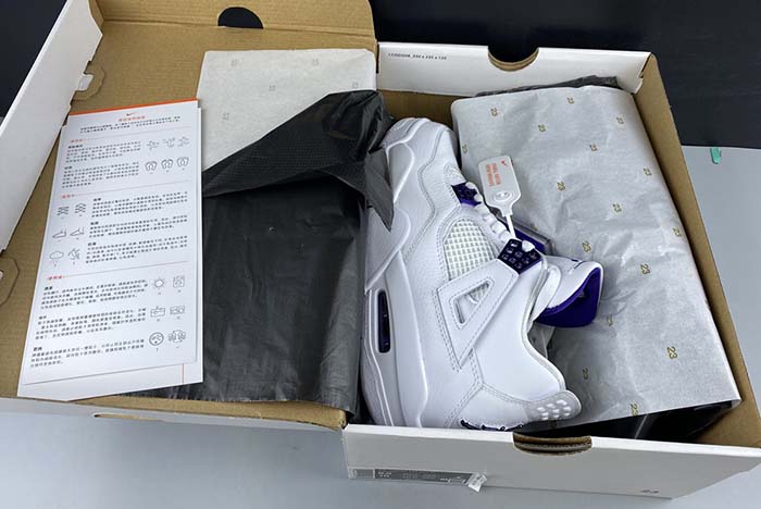 air jordan 4 purple metallic  ct8527-115