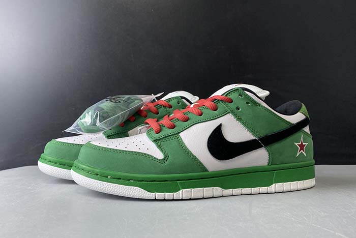 nike dunk low pro sb heineken 304292-302
