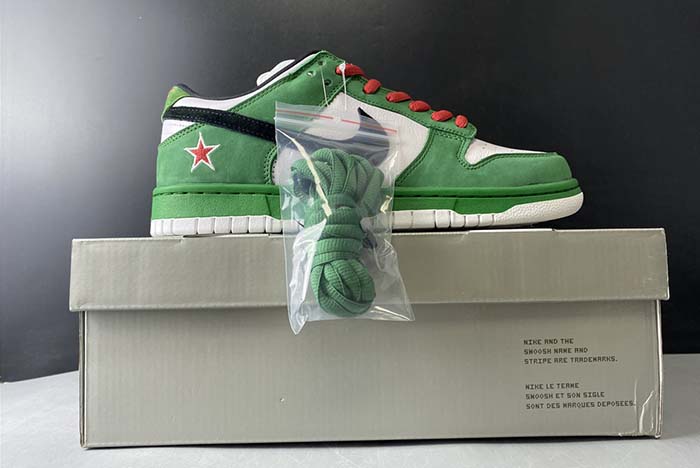 nike dunk low pro sb heineken 304292-302