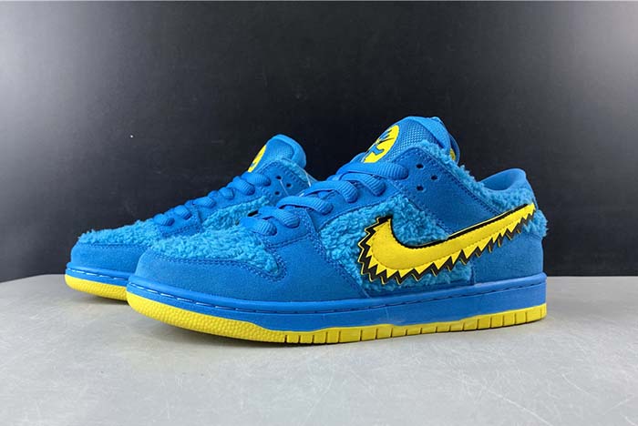 grateful dead x nike sb dunk low “blue bear” cj5378-400