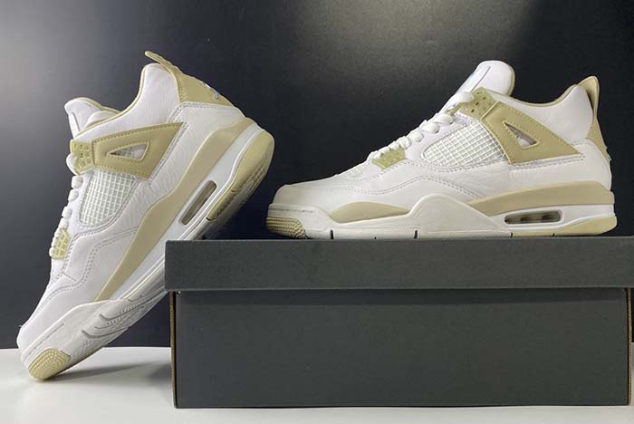 air jordan 4 gs linen aj4  487724-118