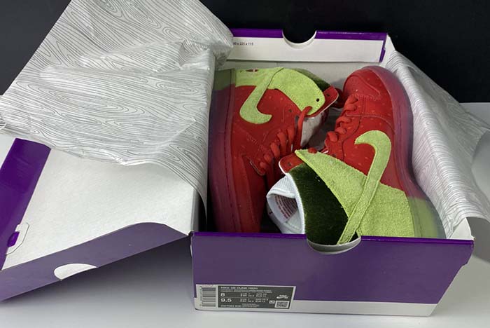 dunk sb nike sb dunk high “strawberry cough cw7093-600