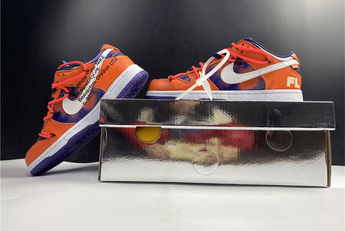 nike dunk low x ow x fl ct0856-801