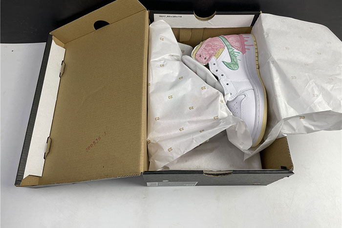 air jordan 1 mid paint drip (gs) - dd1666-100