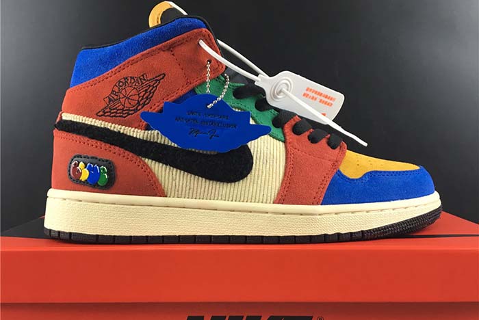 blue the great x air jordan 1 mid “fearless” cu2805-100