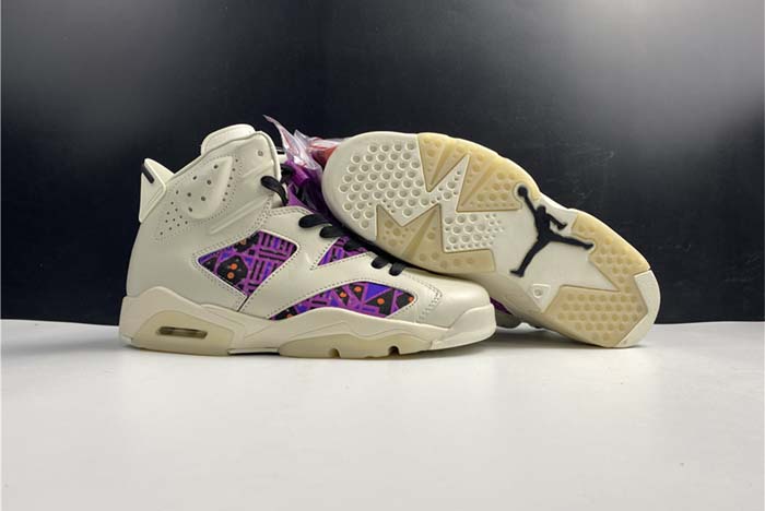 air jordan 6 retro quai54 sail black (2020) - cz4152-101