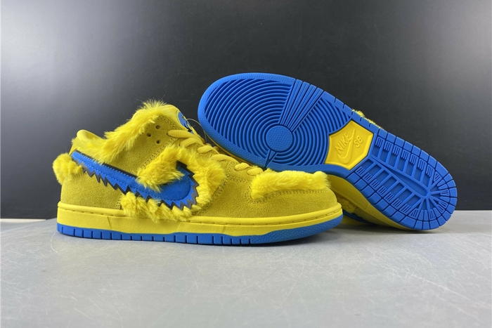grateful dead x nike sb dunk low“ yellow bear”cj5378-700