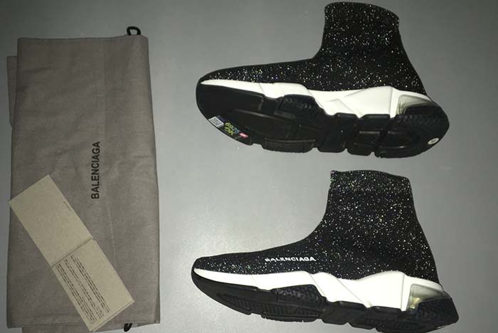 Ba*len*cia*ga speed trainer black shine 517319-w07u0-1006