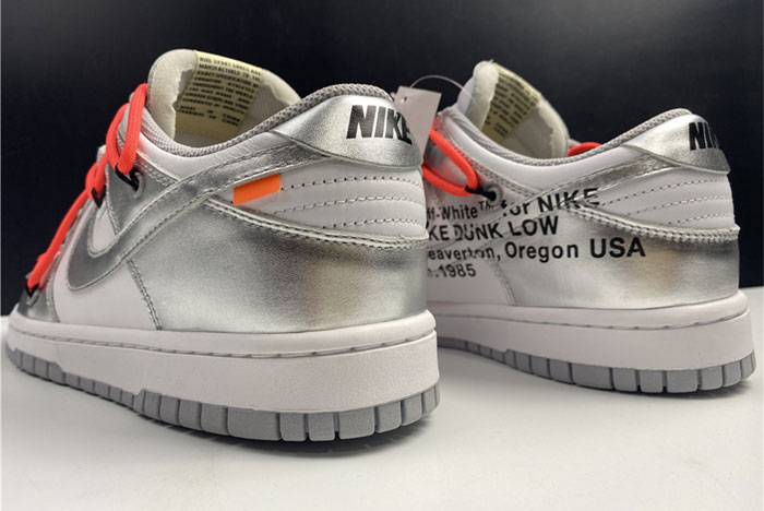 off-white x nike dunk low silver ct0856-800