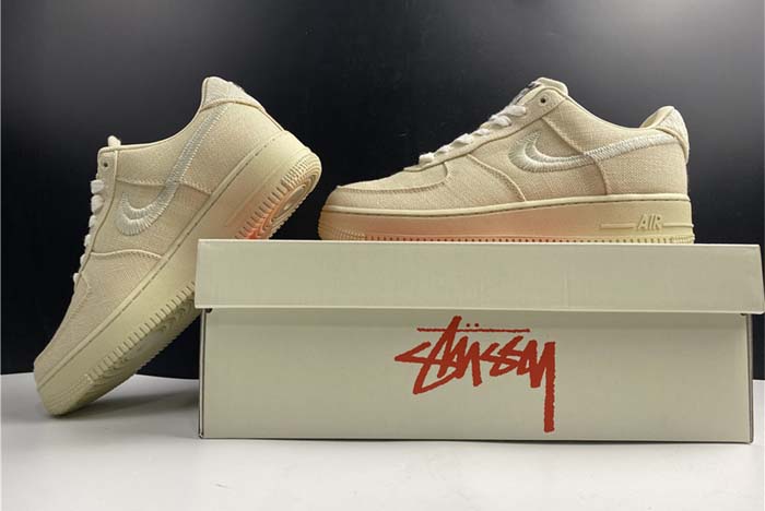 nike air force 1 low stussy fossil - cz9084-200