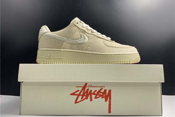 nike air force 1 low stussy fossil - cz9084-200