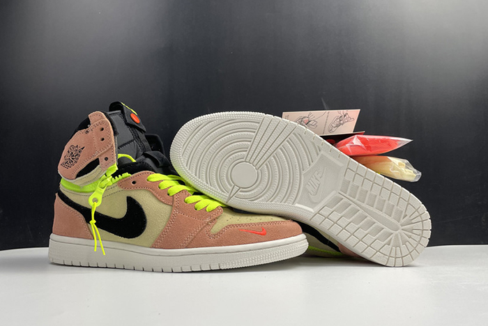 air jordan 1 high switch peach - cw6576-800