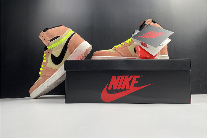 air jordan 1 high switch peach - cw6576-800