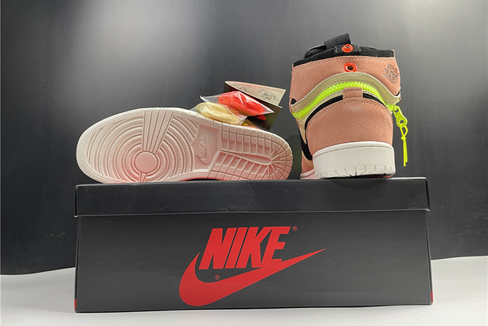 air jordan 1 high switch peach - cw6576-800