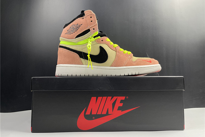 air jordan 1 high switch peach - cw6576-800