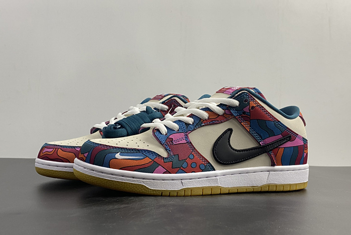 nike sb dunk low pro parra abstract art (2021) - dh7695-600