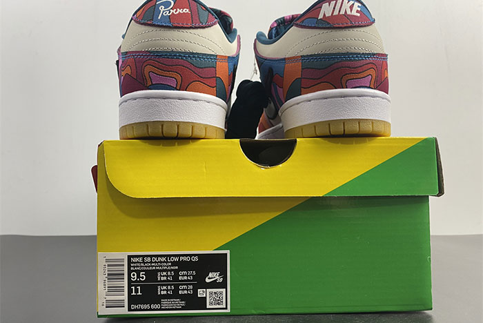 nike sb dunk low pro parra abstract art (2021) - dh7695-600