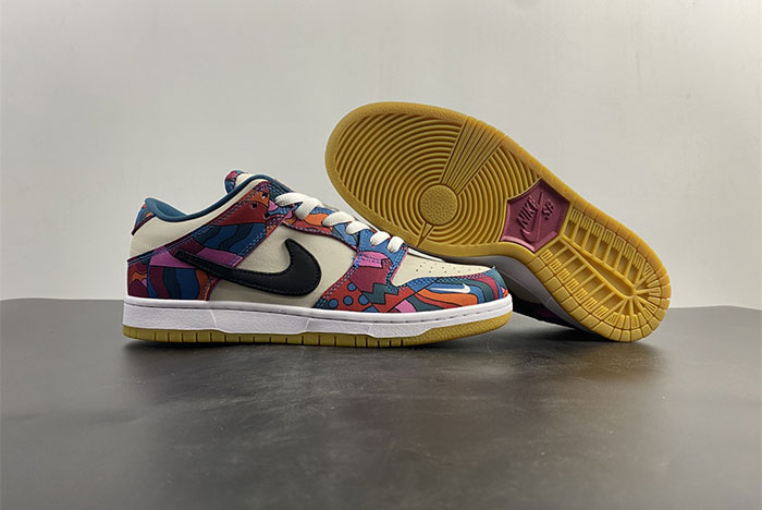 nike sb dunk low pro parra abstract art (2021) - dh7695-600