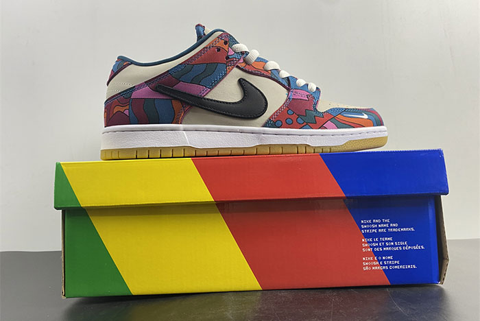 nike sb dunk low pro parra abstract art (2021) - dh7695-600