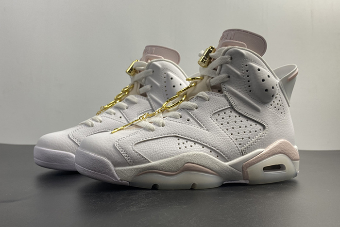 air jordan 6 retro gold hoops - dh9696-100