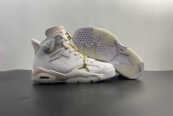 air jordan 6 retro gold hoops - dh9696-100