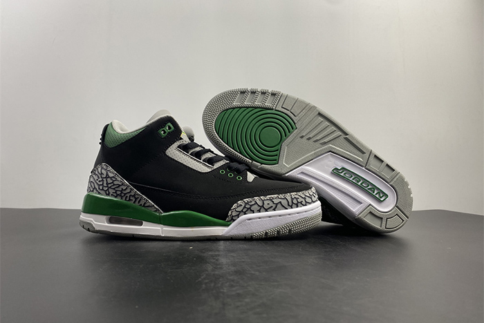 air jordan 3 pine green ct8532-030