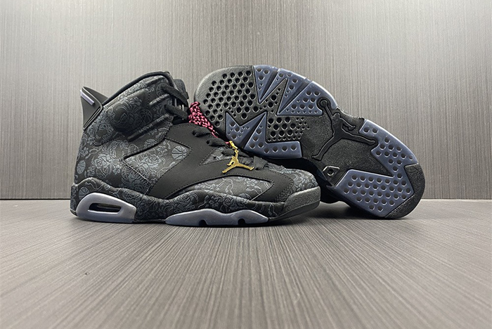 air jordan 6 retro singles day triple black - db9818-001