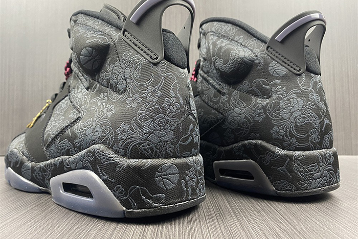 air jordan 6 retro singles day triple black - db9818-001
