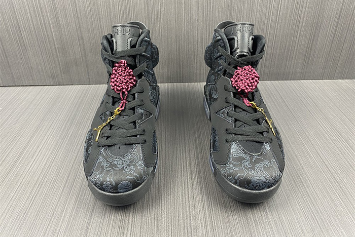 air jordan 6 retro singles day triple black - db9818-001
