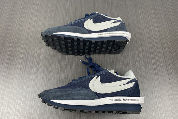 fragment x sacai x nike ldwaffle blackened blue dh2684-400