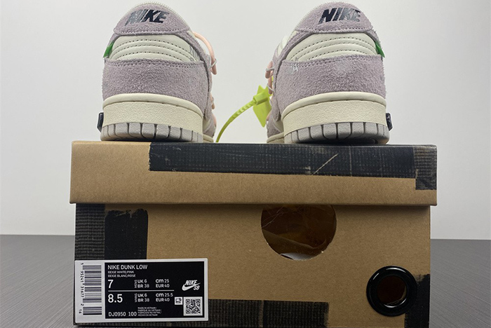 nike dunk low off-white lot 12 - dj0950-100