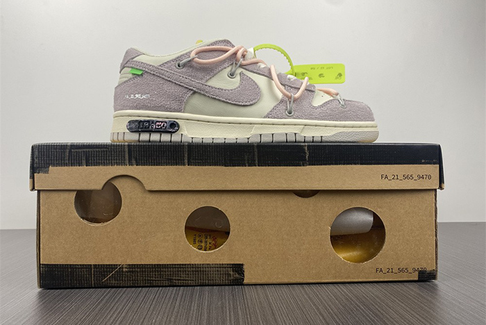 nike dunk low off-white lot 12 - dj0950-100