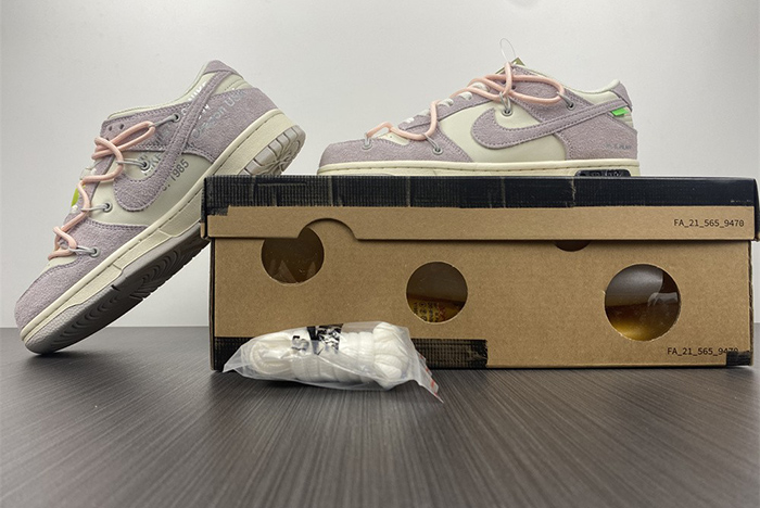 nike dunk low off-white lot 12 - dj0950-100