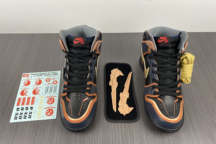 gundam nike sb dunk high banshee - dh7717-400
