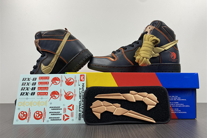 gundam nike sb dunk high banshee - dh7717-400