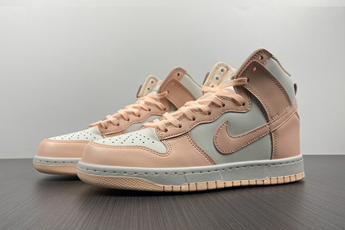 nike dunk high sail crimson tint - dd1869-104