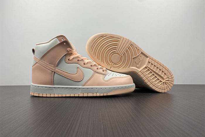 nike dunk high sail crimson tint - dd1869-104
