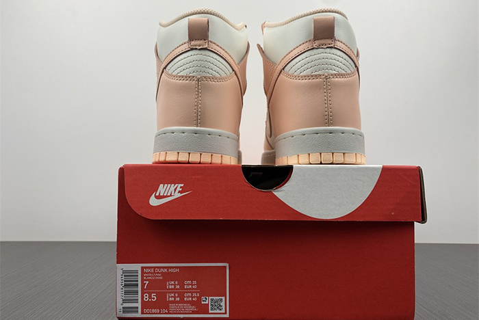 nike dunk high sail crimson tint - dd1869-104
