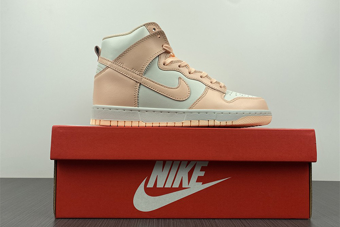 nike dunk high sail crimson tint - dd1869-104