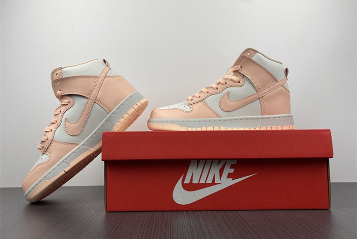 nike dunk high sail crimson tint - dd1869-104