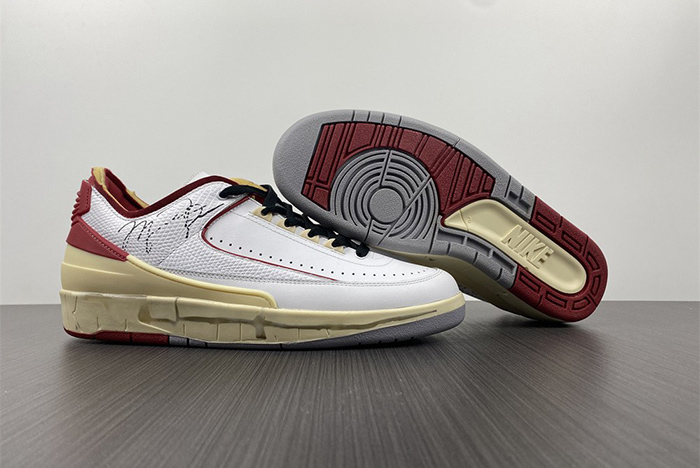 jordan 2 retro low sp off-white white red - dj4375-106