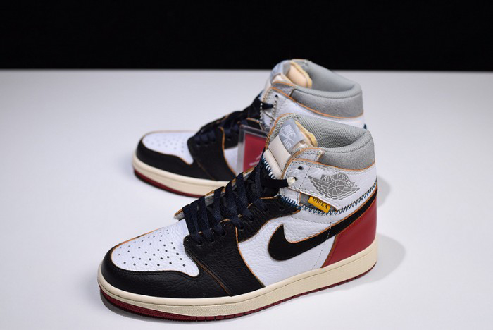 air jordan 1 retro high union los angeles black toe - bv1300-106