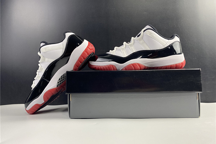 air jordan 11 low white bred av2187-160