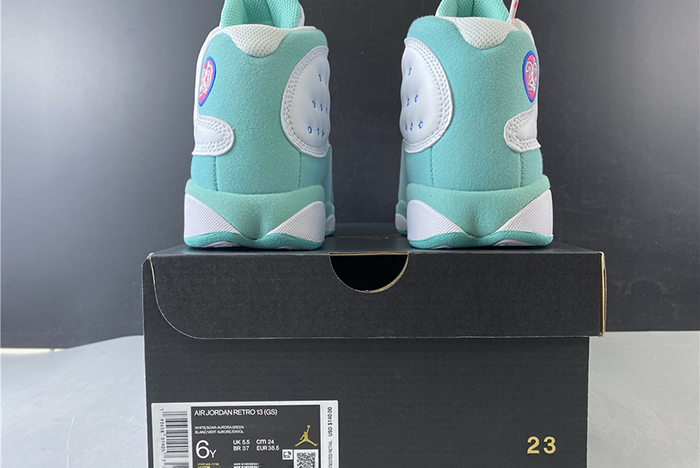 air jordan 13 gs “aurora green”439358-100