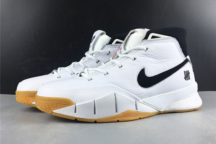 undefeated x nike kobe 1 zk1  black and white    aq3635-100