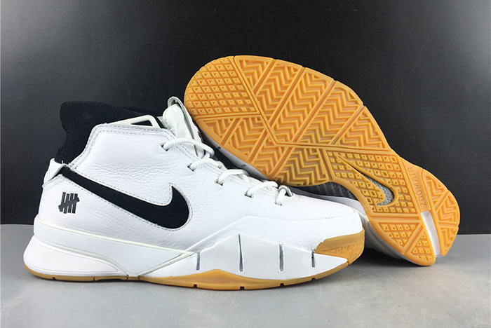 undefeated x nike kobe 1 zk1  black and white    aq3635-100