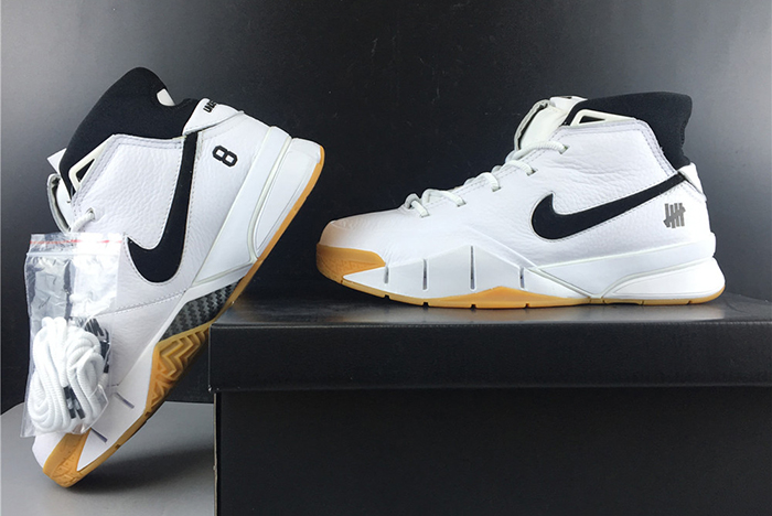undefeated x nike kobe 1 zk1  black and white    aq3635-100