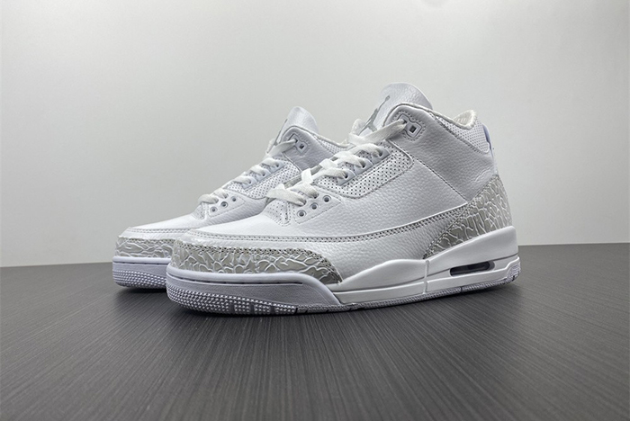 nike air jordan 3  pure white       429487-111
